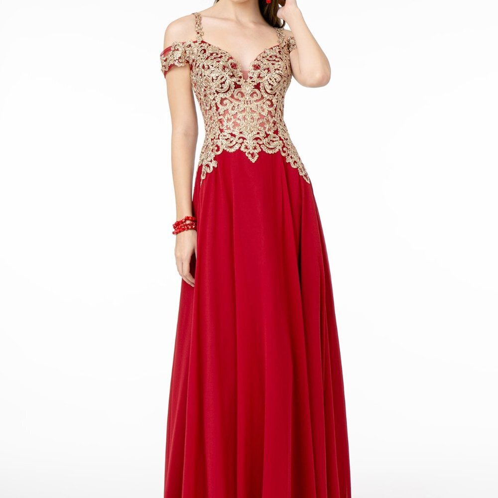 Sweetheart Neck Lace Bodice Prom Dress GSGL2998